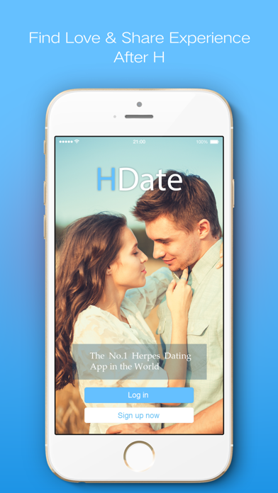 Hdate: STD & Herpes Dating Appのおすすめ画像1