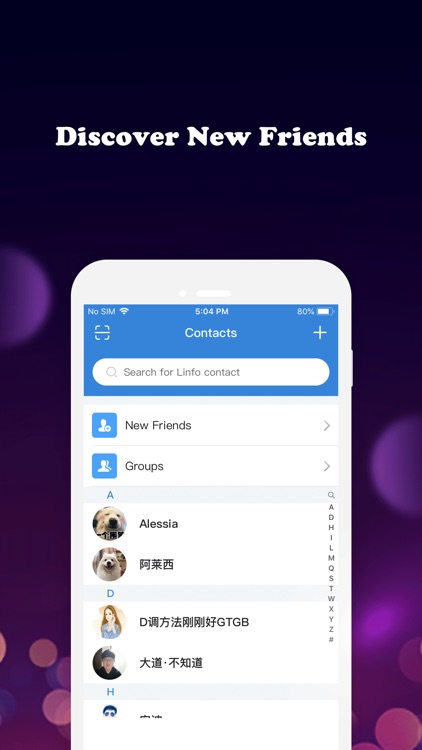 Linfo-New Type Social Networks