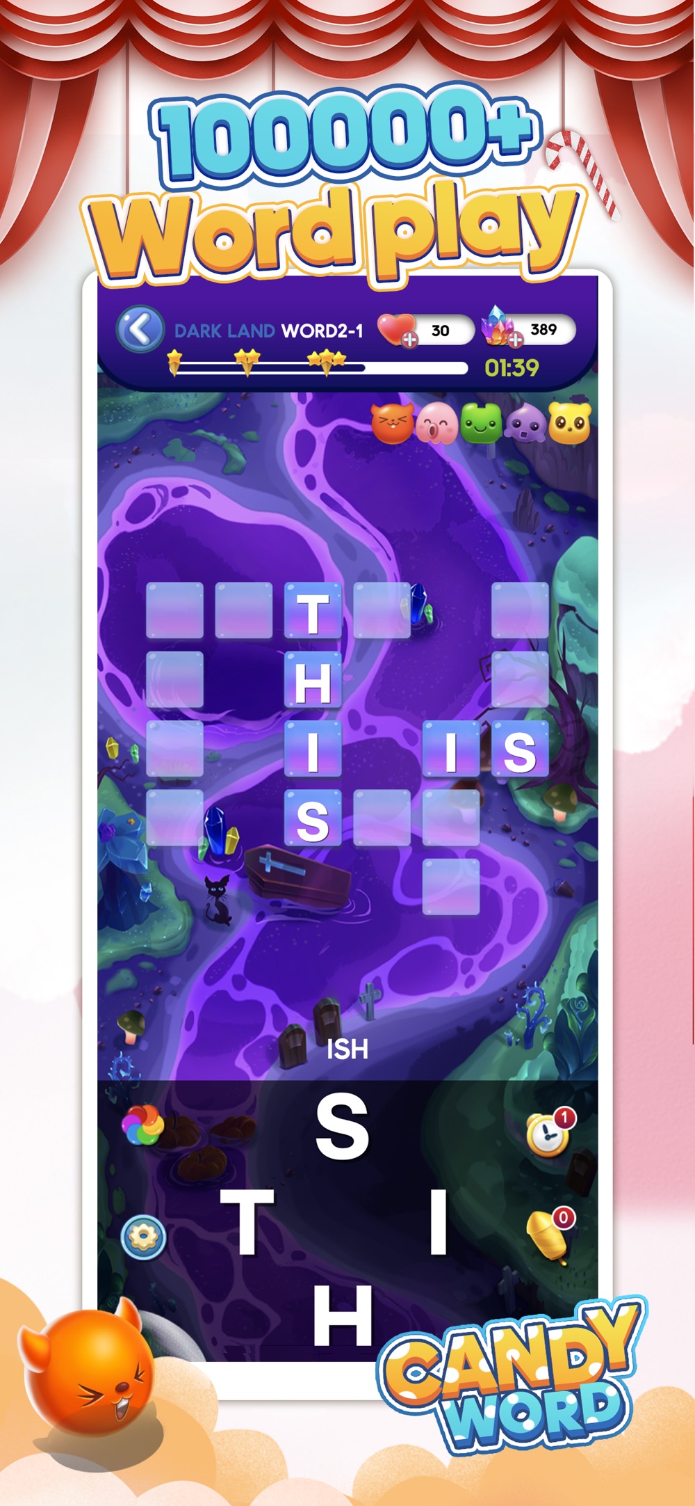 Candy Word: Crossword Games