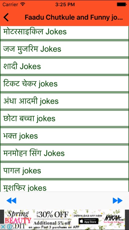 Faadu Chutkule and Funny jokes