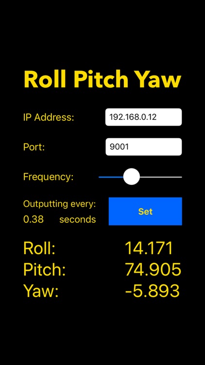 Roll Pitch Yaw Transmitter