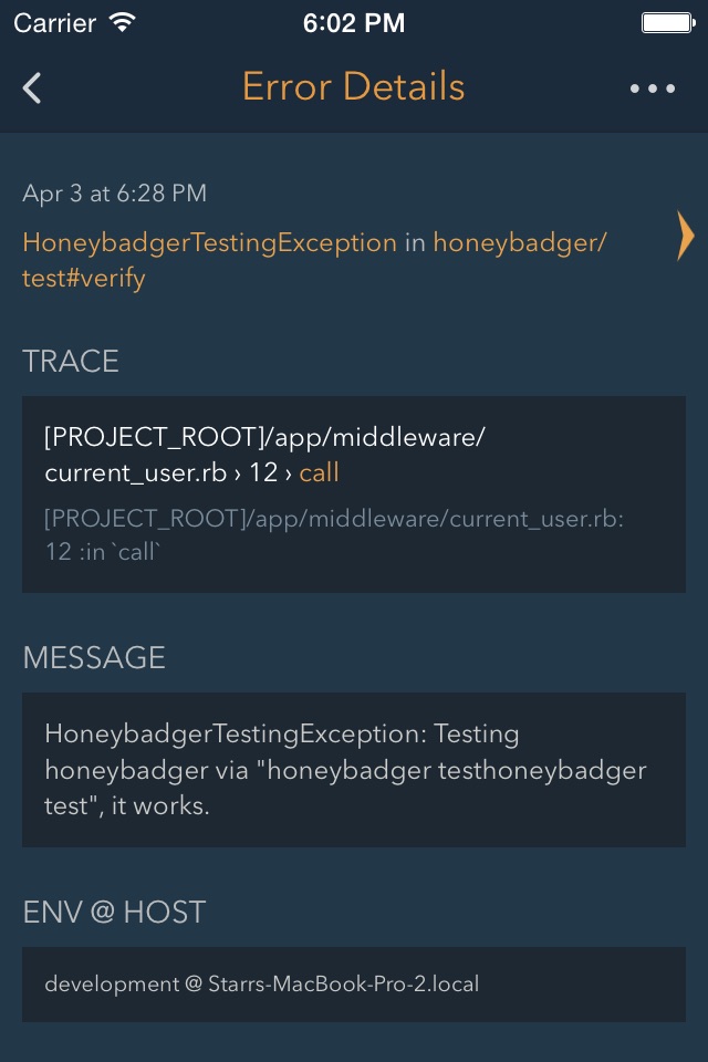 Honeybadger Mobile screenshot 2