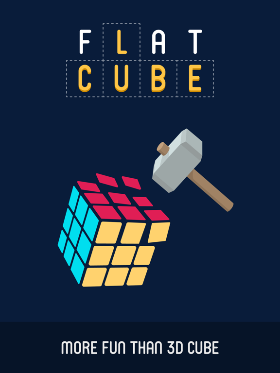 Flat Cube : 2D Cube Puzzleのおすすめ画像1