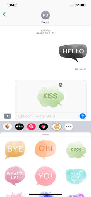 Watercolor Texts Stickers(圖2)-速報App