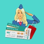 Download Flight Attendant Life Stickers app