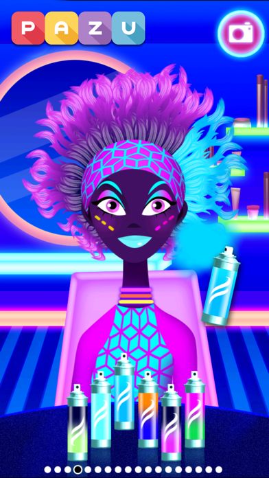 Girls Hair Salon Glow screenshot 2