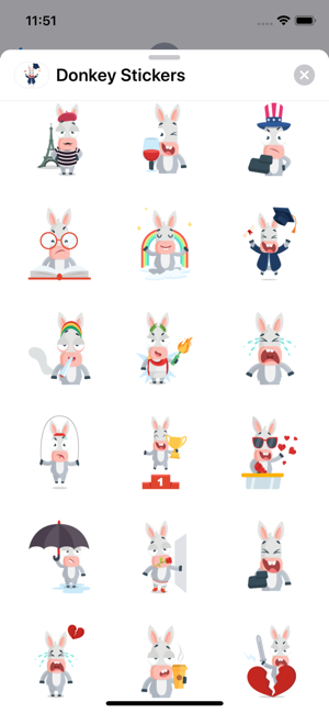 Donkey Stickers