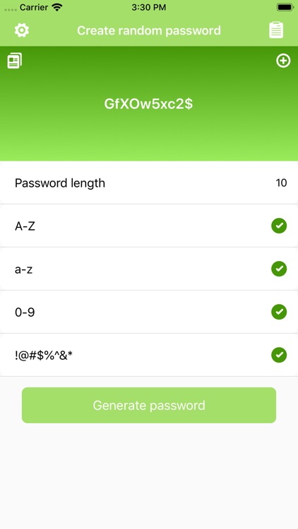 Create random password