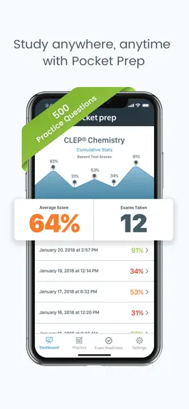 Game screenshot CLEP Chemistry Pocket Prep mod apk