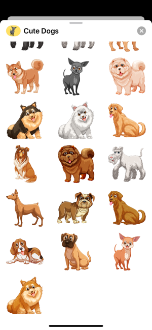 Cute Dog Puppy Doggy Stickers(圖2)-速報App