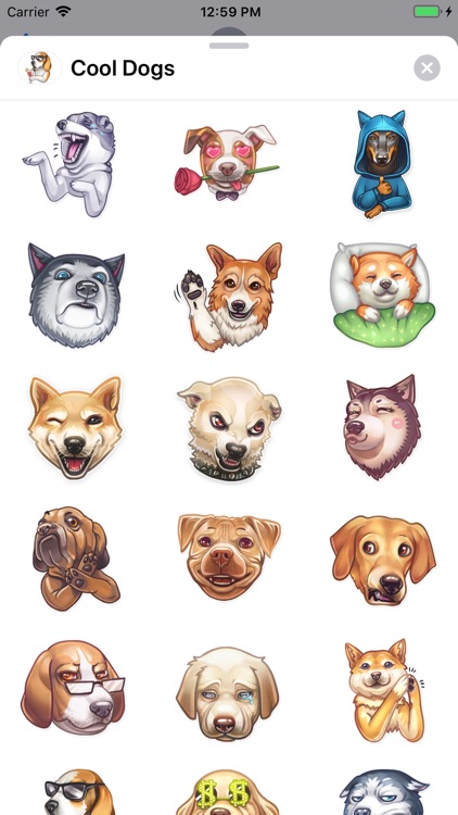 Cool Dogs Sticker Pack