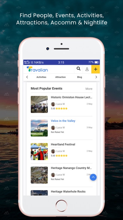 Travalian Travel guide App