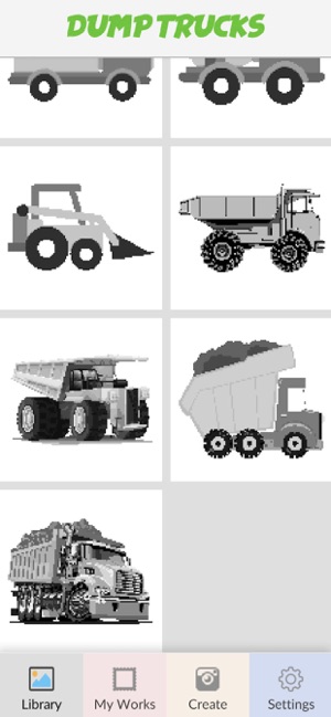 PixelArt Coloring Dump Trucks(圖2)-速報App