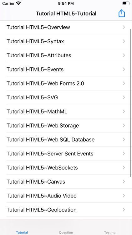 Tutorial for HTML5