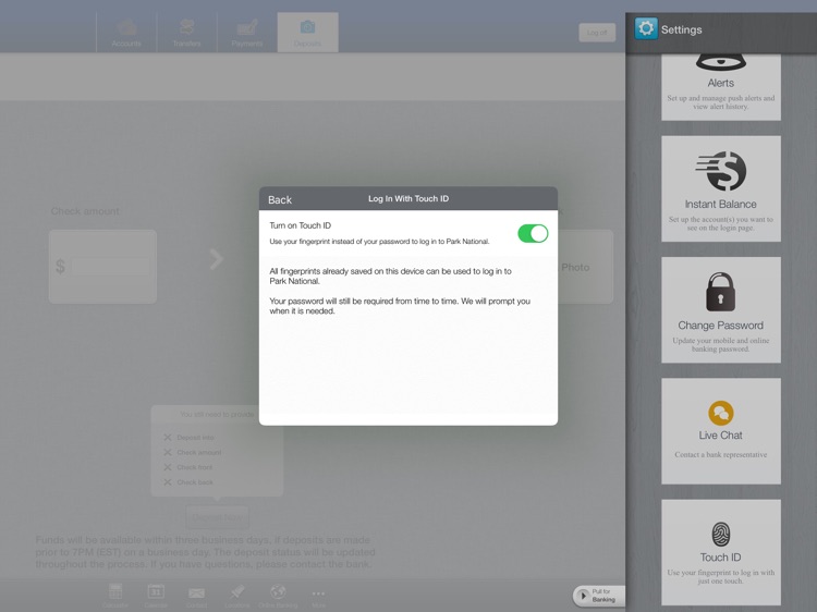 Park National Bank for iPad screenshot-5