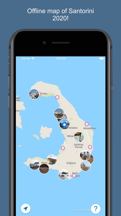 Santorini 2020 — offline map