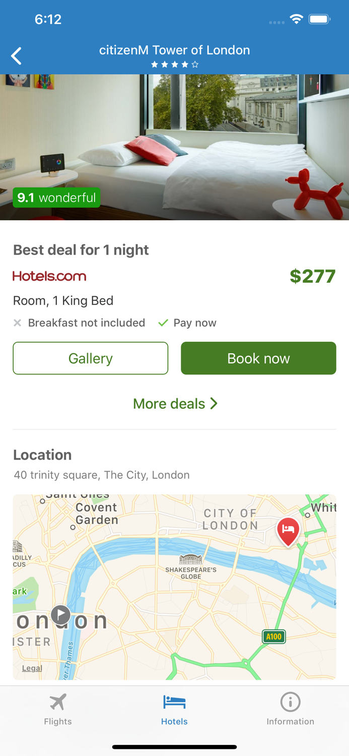 Flights at low prices