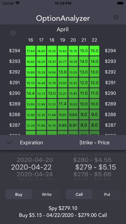 Option Analyzer