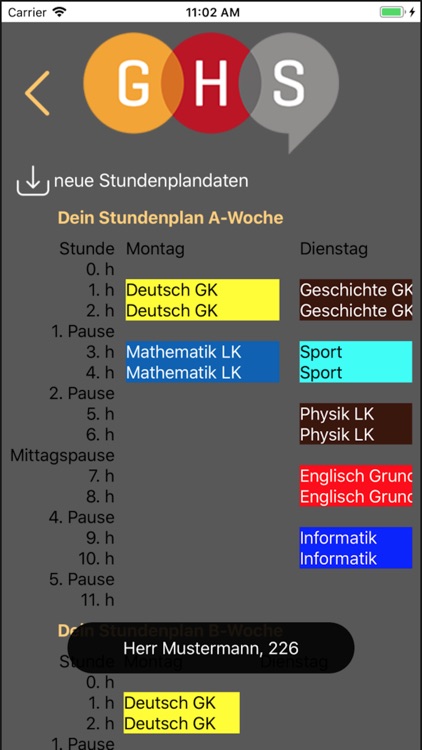 Schoolcheck Schüler