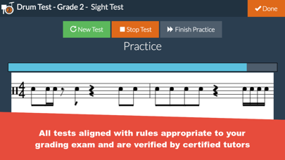 How to cancel & delete Grade 1-3 Drum Test Practice from iphone & ipad 1