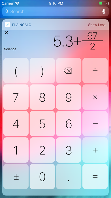 Plain Calculator Lite screenshot 3