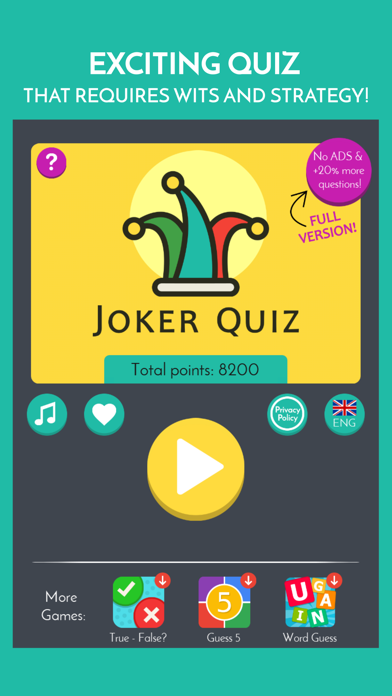 Joker Trivia Quiz screenshot 4