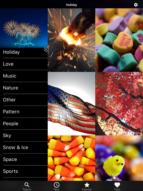 Wallpapers HD for iPhone and iPad, Free Backgrounds & Themes screenshot