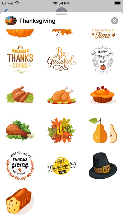 Thanksgiving Countdown Sticker