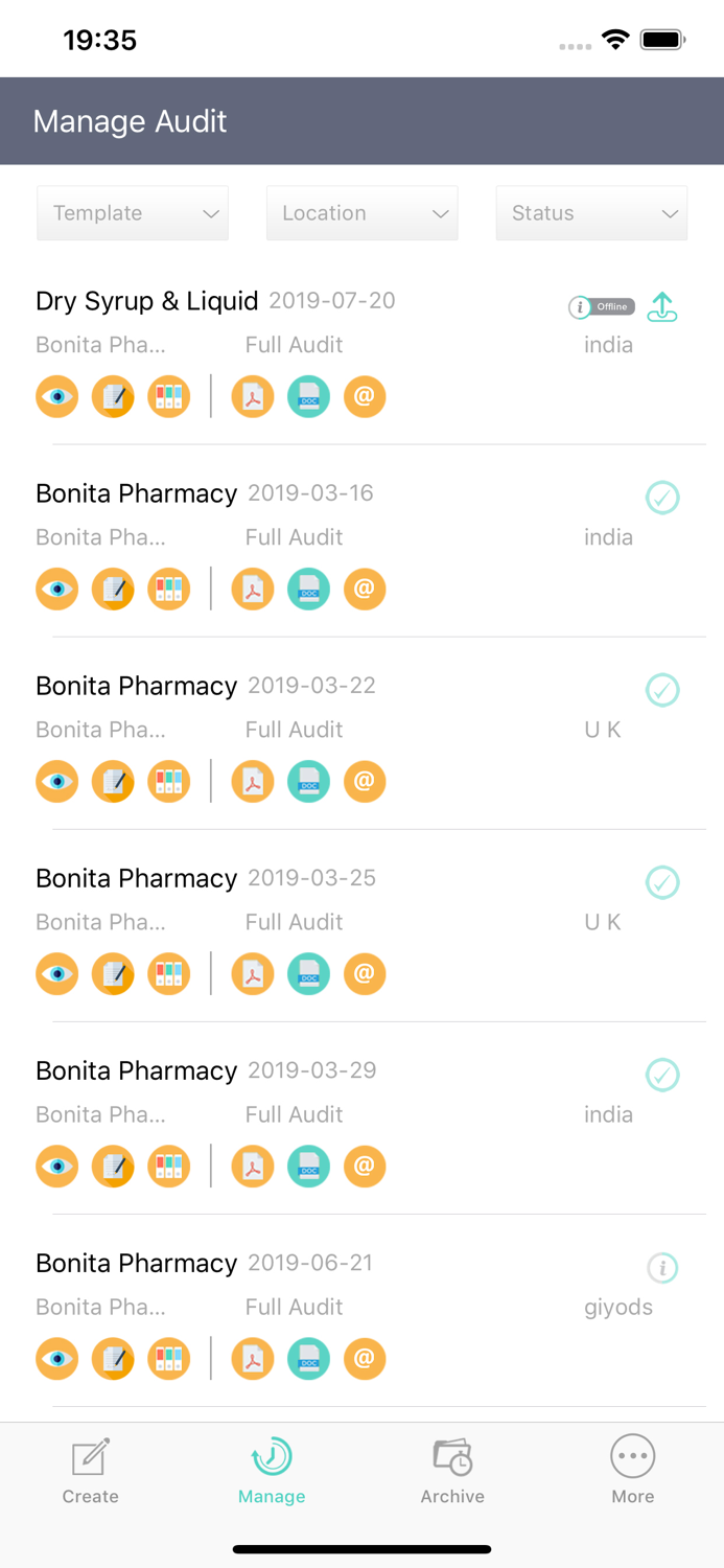 ISO audit manager on cloud