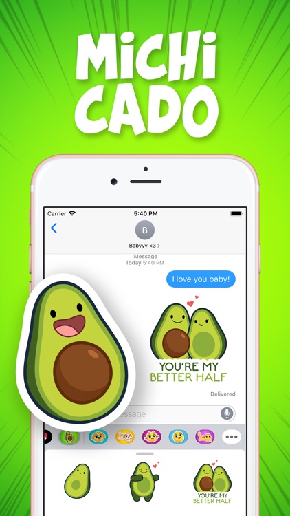 Michi Cado - Avocado Stickers