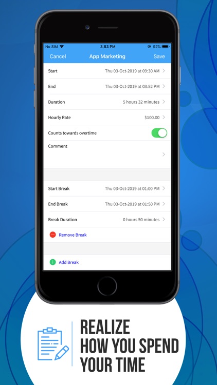 Time Clock & Work Hour Tracker