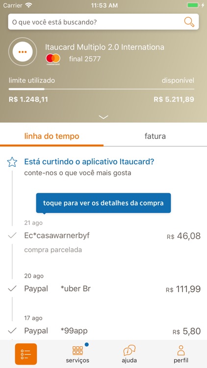 Itaucard - Cartão de crédito screenshot-6
