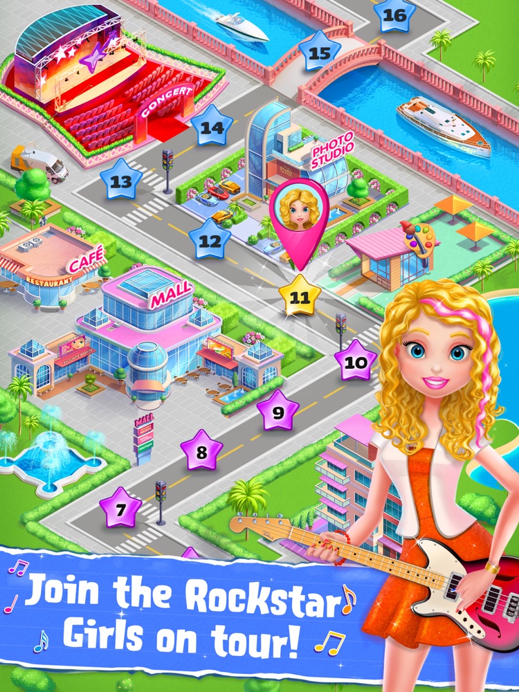 Rockstar Girls Adventure Game App for iPhone Free