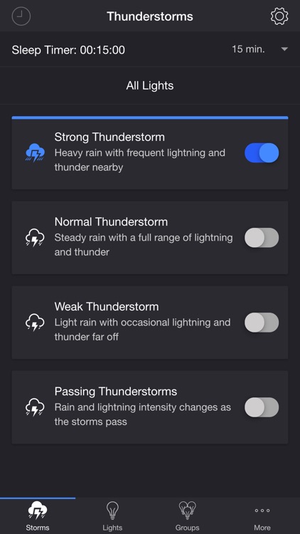 Thunderstorm for LIFX