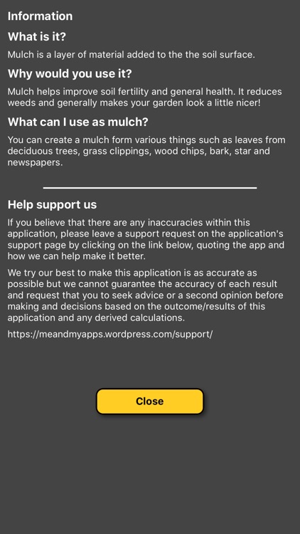 Mulch calculator for gardens screenshot-3
