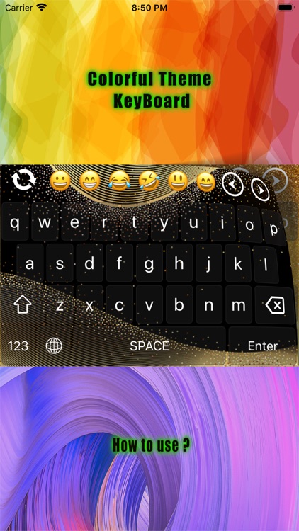 Colorful Theme Keyboard