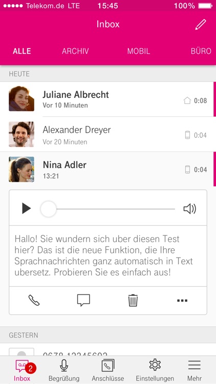 Telekom Voicemail