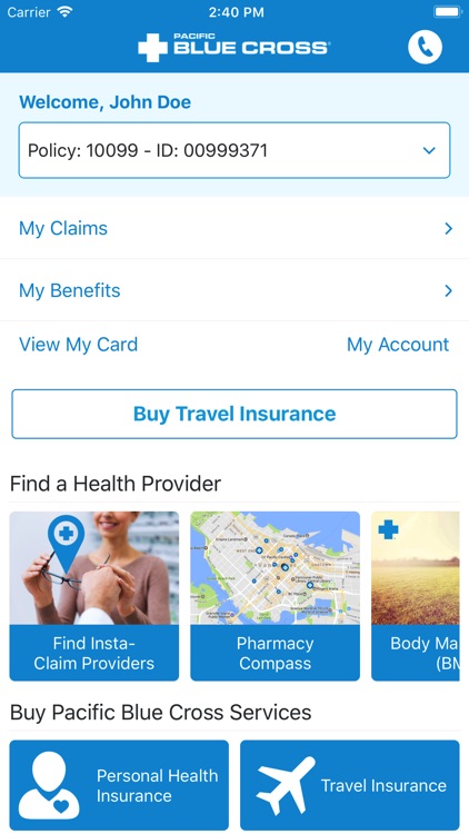 Pacific Blue Cross Mobile