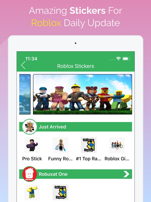 Updated Stickers For Roblox Robux Iphone Ipad App Download 2021 - how do you give robux to your friends on roblox on ipad