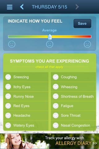 Pollen.com's Allergy Alert screenshot 2