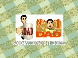 These fun animated stickers are perfect to tell your Dad how much you love him