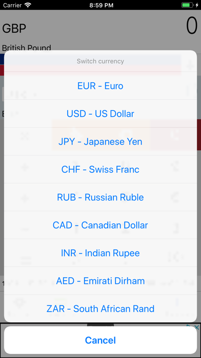 How to cancel & delete British Pound GBP converter from iphone & ipad 3