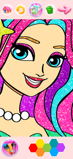 Rainbow Glitter Coloring Book(圖2)-速報App