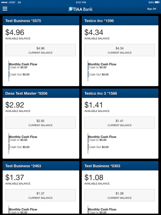 TIAA Bank Business for iPad