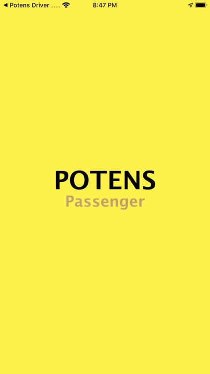 Potens Passenger App