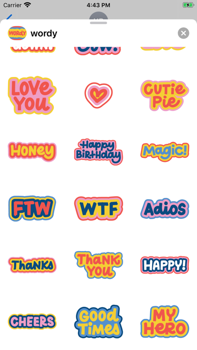 Wordy Helpful Stickers screenshot 4