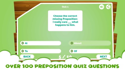 Learning Prepositions Quiz App screenshot 4