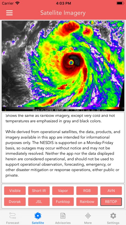 National Hurricane Center Data screenshot-0