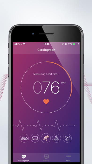Cardiograph Instant Heart Rate screenshot