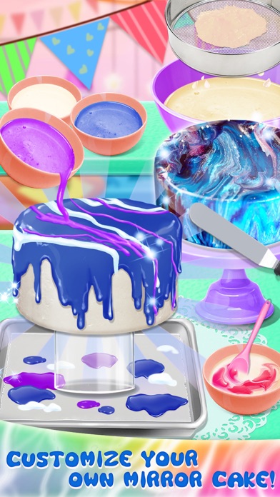 Galaxy Mirror Glaze Cake screenshot 2